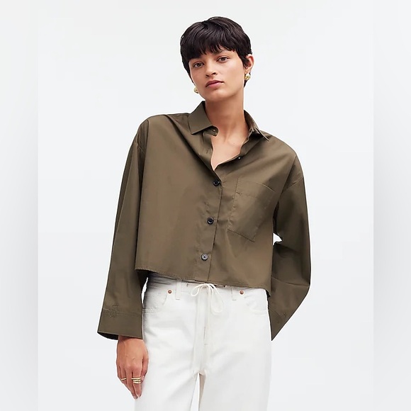 NWT Madewell Straight-Hem Shirt - Picture 2 of 5